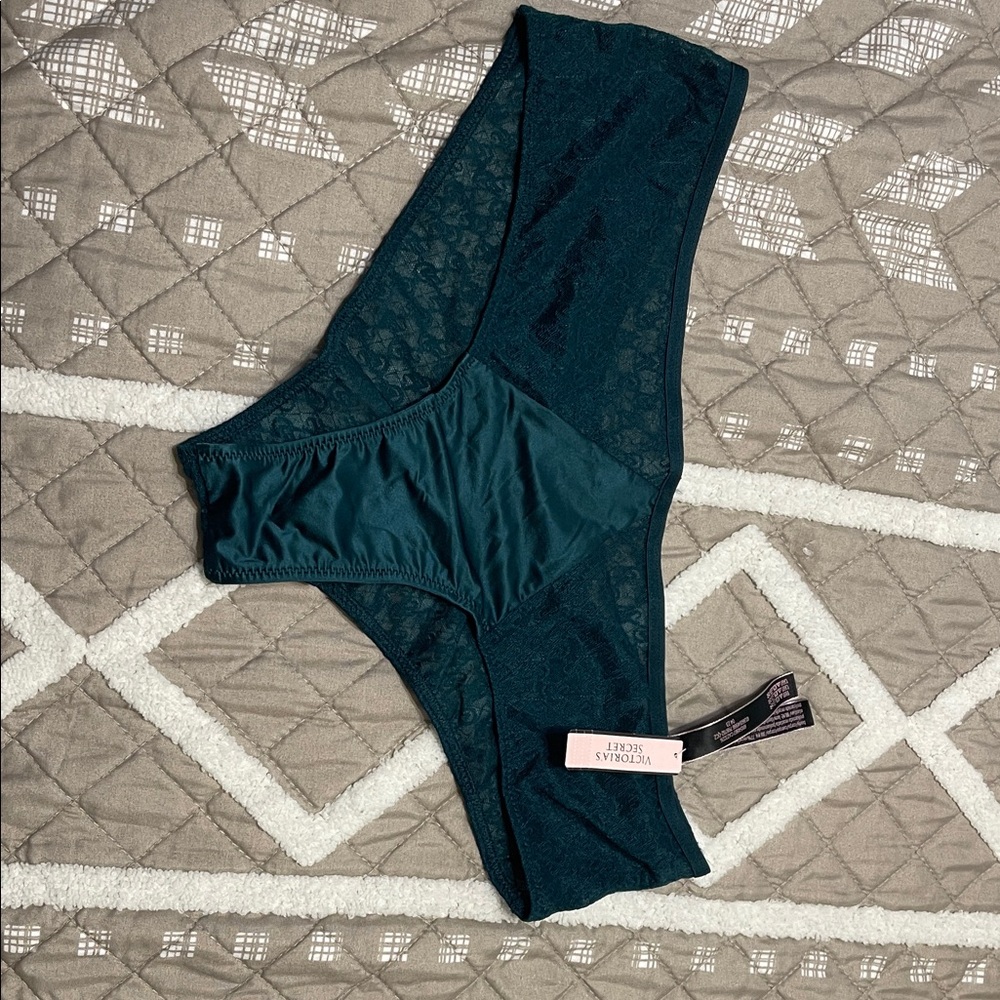 Victoria's Secret Dark Green Lace Panty